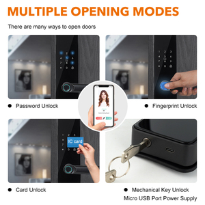 <span class=keywords><strong>2025</strong></span> Bán hàng nóng tuya Wifi điện tử thông minh khóa cửa kính trượt thông minh Khóa Cửa Vân Tay Kỹ Thuật Số Thông Minh Ổ khóa cửa - Product Image 4