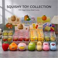 Direct usine, 19 styles, ensemble de jouets anti-stress TPR effet boue, croquants et moelleux, pour grossistes, stock en gros, Hot Food Crunchy Squishy