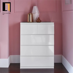 Armoire à 5 tiroirs <span class=keywords><strong>DECOHOME</strong></span> en bois manufacturé avec glissières métalliques pour salon et chambre à coucher, directement de l'usine - Product Image 1