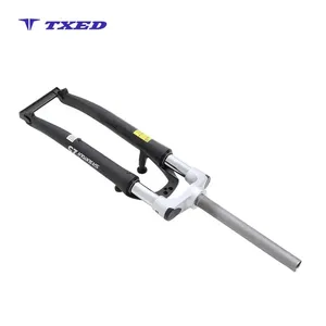 Horquilla de Suspensión de Aluminio con Resorte Helicoidal, Recorrido de 63 mm, Elegante Acabado Plateado, Montaje para Freno V-Brake, Lista para Bicicleta - Product Image 6