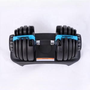 CZFIT ET0007 Cast Iron Adjustable <b>Dumbbells</b>-52.91lb/24kg Capacity Rubber-Covered Durable for Home Strength Training - Product Image 5