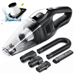 Aspirateur portatif sans fil 0,6 L, rechargeable, fonctionne sur batterie, pour voiture et maison, avec plusieurs embouts - Product Image 1