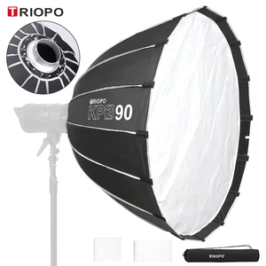 Boîte à Lumière Parabolique TRIOPO 60cm 70cm 90cm 120cm, Monture Bowens pour Lumière Vidéo LED Sokani X100 COLBOR Godox (Alternative à Godox QR-P) - Product Image 1