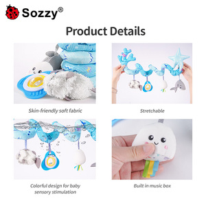 Loại Mới Xe Đẩy Đồ Chơi Chủ Động Xe Ghế Đồ Chơi Bé Sang Trọng Xoắn Ốc Treo Đồ Chơi Rattle Cho Xe Đẩy Nôi Nôi Di Chuyển - Product Image 3