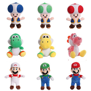 Venta al por mayor de fábrica: Peluches de dinosaurio con cabeza de hongo <span class=keywords><strong>Luigi</strong></span> de 30 cm, muñeco de dibujos animados, regalos para niños - Product Image 2