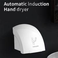 Sensor de secador de manos automático, dispositivo de secado de manos para hotel doméstico, calentador eléctrico de aire caliente para baño, secador de manos de 1800W