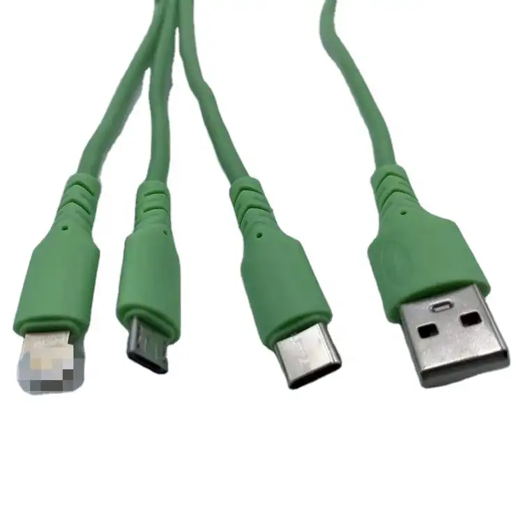 hot sell 3-IN-1 Data Cable new model cell phone cable ready to ship