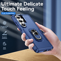 Funda para Teléfono S25 Edge con Soporte de Anillo, Nueva Funda Protectora Móvil Antigolpes de Doble Capa TPU+PC 2 en 1 para Samsung Galaxy S26 Ultra 2025