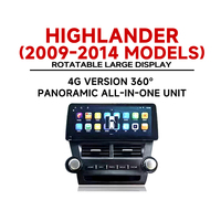 Reproductor Multimedia para Auto con Pantalla Táctil OLED de 12.3'' Android 15 GPS, Marco Estéreo para Highlander, Superventas