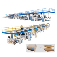 Machine à onduler le carton électrique automatique 3, 5, 7 plis pour la production de boîtes en carton de haute qualité
