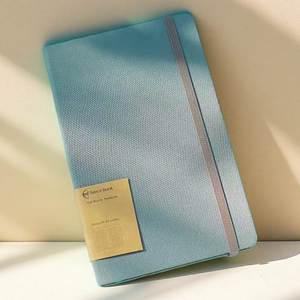 Carnet de notes/agenda personnalisé en cuir PU gaufré et couverture rigide en PP avec pages vierges, lignées, quadrillées ou à pois – Option cadeau - Product Image 1