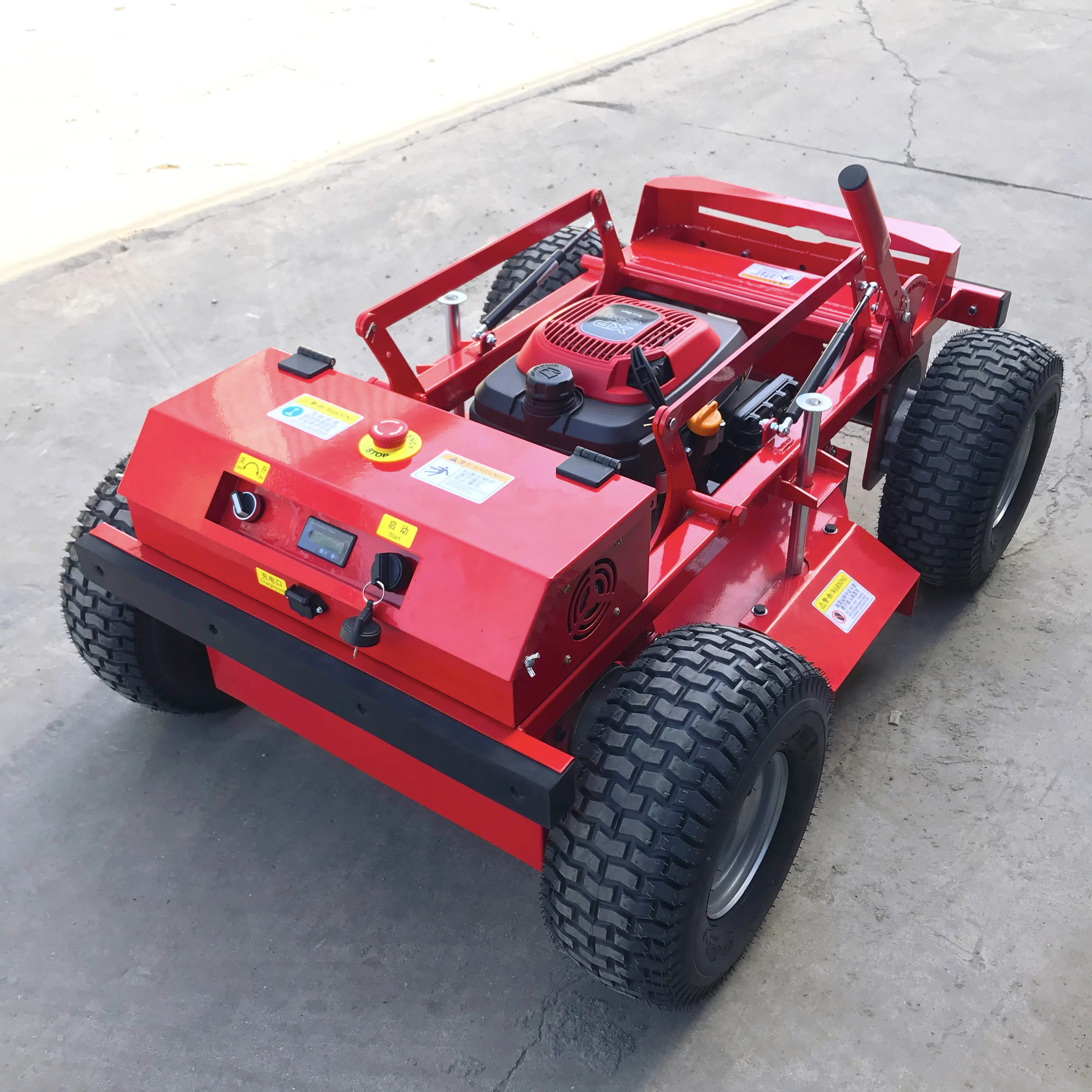 Wholesale 40V EPA/EURO5 4 stroke 4 wheel remote robot lawn mower blade sharpener for sale
