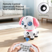 Robot chien intelligent télécommandé pour enfants, compagnon électrique avec mode 'Suivez-moi', en plastique, télécommande incluse