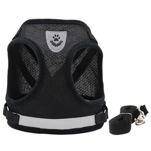 เสื้อกั๊กสุนัขแบบสะท้อนแสง ปรับได้ ระบายอากาศดี ไม่รัดคอ พร้อมสายจูง  รับผลิตแบรนด์ส่วนตัว - Product Image 4