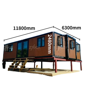 ZYBOX Case Prefabbricate Modulari Pieghevoli con Ampio Spazio, Installazione Rapida, <span class=keywords><strong>Casa</strong></span> Container Espandibile da 40FT per Progetti Residenziali e Resort - Product Image 3