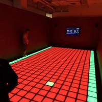 Piste de danse interactive LED colorée, jeu de pixels LED pour enfants et adultes, jeu interactif LED actif
