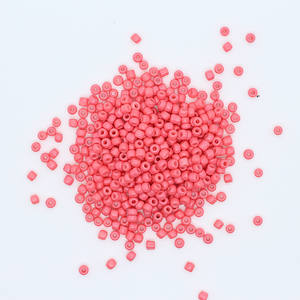 Accesorios <span class=keywords><strong>para</strong></span> pulsera DIY, pintura <span class=keywords><strong>para</strong></span> hornear, cuentas de mijo, Color sólido, sueltas, 2, 3, 4mm, cuentas de cristal, punto de cruz, venta al por mayor - Product Image 6