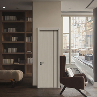 Surface finie de porte intérieure en bois de protection d'angle anti-collision de style moderne largement utilisée dans les chambres à coucher et les écoles