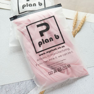 生分解性エコPVC <span class=keywords><strong>EVA</strong></span>つや消しクリアジッパープラスチック包装透明スライドジップロックバッグ衣類用 - Product Image 6