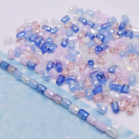 Multiples Styles Formes Octogone Disque Circulaire Baril Fraise Facettes Cristal Perles de Verre pour la Fabrication de Bijoux DIY Collier