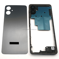 Casing HP A065, Frame Tengah Pengganti, Cover Baterai Belakang A06 4G, Pintu Belakang dengan Lensa Kamera untuk Samsung Galaxy