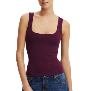 Débardeur de sport décontracté pour femme Eco Performance, fabriqué en tissu tricoté Spandex/Coton, respirant et à séchage rapide, idéal pour le yoga et les activités sportives. - Product Image 5