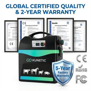 Kit de clôture électrique solaire 12KV Haute tension Impulsions Énergisant <span class=keywords><strong>pour</strong></span> la sécurité des fermes et le contrôle du bétail avec écran LCD étanche - Product Image 5