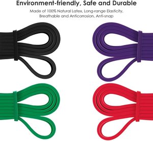 Set di 5 Fasce Elastiche Sportbay in Lattice <span class=keywords><strong>Naturale</strong></span> al 100%, Bande di <span class=keywords><strong>Resistenza</strong></span> per Yoga ed Esercizi di Forza - Product Image 2