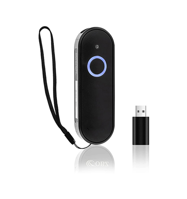 Best Price K-40 Portable 1D Wireless BLUE-TOOTH 2.4G Handheld Mini SMALLEST BARCODE SCANNER