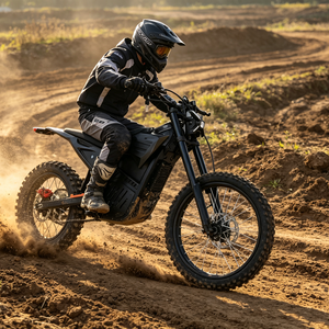 Nouvelle <span class=keywords><strong>moto</strong></span> électrique tout-terrain pour adultes, moteur sans balais 72V, <span class=keywords><strong>50</strong></span> mph, autonomie de 75 miles, cadre en acier, freins à disque - Product Image 1