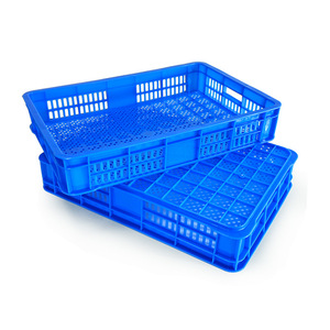 Caisses en plastique épaissi HDPE moulées par injection, empilables, pour le stockage de légumes, fruits et vaisselle, plusieurs tailles disponibles - Product Image 2