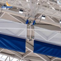 Rideau de séparation de gymnase professionnel rétractable, imperméable, ignifuge, écologique et réglable pour stade multisports