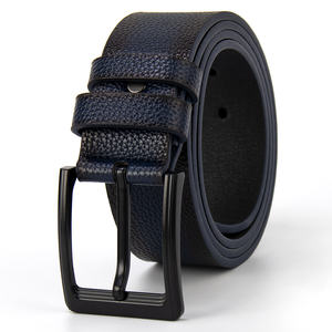 Cinturón de Cuero PU para Hombre con Hebilla de Pin de Colores Mezclados del Fabricante 2026, Hebilla Personalizada para Jeans - Product Image 3