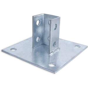 Base de poteau MISA durable, carrée 6x6 pouces, en acier non allié avec traitement de surface et sablage pour poteaux de 1, 5 et 8 pouces - Product Image 5