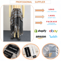 Ensemble jupe d'été J5279 pour femme, style streetwear, haut corset sans manches + jupe irrégulière à carreaux, tenue 2 pièces pour femme