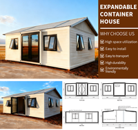 Maison de conteneur mobile extensible facile à assembler pour la vie en famille