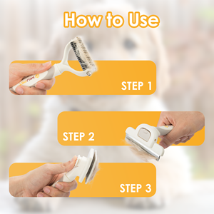 <span class=keywords><strong>Kit</strong></span> Professionale per la Toelettatura di Cani e Gatti a Pelo Lungo, Spazzola Autopulente per la Rimozione del Pelo - Product Image 5