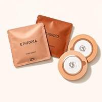 Boîte cadeau de luxe personnalisée imprimée biodégradable et écologique, finition mate quadricolore pour sachets de café filtre et sacs filtrants