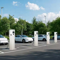 Chargeur de véhicule électrique AC conforme à la norme IEC 61851, 22 kW, 44 kW, homologué CE RoHS, station de recharge de type 2 sur pied avec système POS