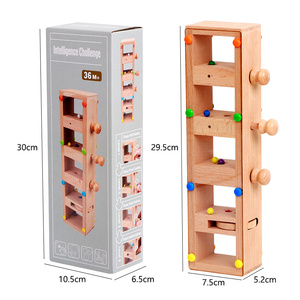 Nouveaux jouets en bois créatifs, jeu de puzzle de perles d'intelligence, rangement élégant, jouet éducatif pour enfants - Product Image 6