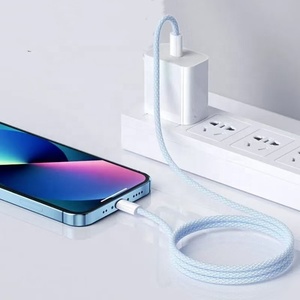 Cable de Datos para Teléfono con Cubierta de PVC y Trenzado de Nailon, Tipo C a Tipo C, 60W, Carga Rápida, 1M, Venta al Por Mayor de Fábrica, Original - Product Image 3