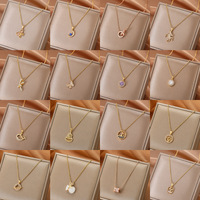 Collier pendentif en zircon en acier titane Resoul plaqué or 18 carats, chaîne délicate pour femme, idéal pour mariage