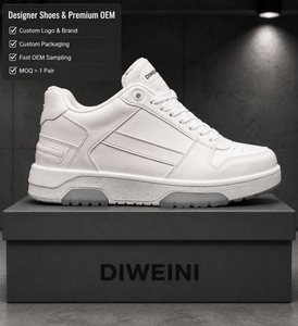 Zapatillas de Diseño de Lujo para Hombre y Mujer, de Cuero Blanco de Alta Calidad, Estilo Chunky, Nuevas - Product Image 1
