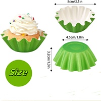 Porte-muffins en papier sulfurisé 210g enduit de PE pour fête, mariage et anniversaire, 1carton ondulé