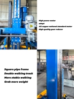 Chargeur de briques en béton CNC à poignée unique automatique de type lot; Équipement d'empilage de produits en béton entièrement automatique à griffe unique