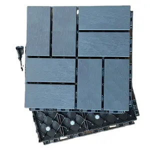 天井铺面瓷砖联锁甲板工厂销售塑料瓷砖卡扣式户外和室内DIY地板