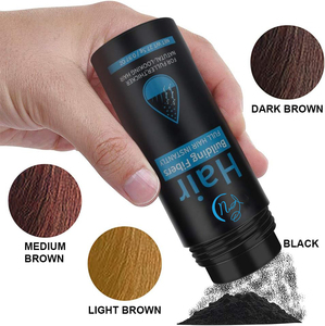 Nuevo tratamiento de pérdida de cabello vegano orgánico caliente, aplicador de spray de fibra para la construcción del cabello, Etiqueta Privada, fibras de construcción de cabello marrón oscuro - Product Image 4