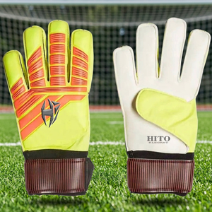 Professional Goalkeeper Gloves German Latex 4mm Goalkeeper Gloves Soccer Ball Gloves Top Quality Reasonable Price - Product Image 2