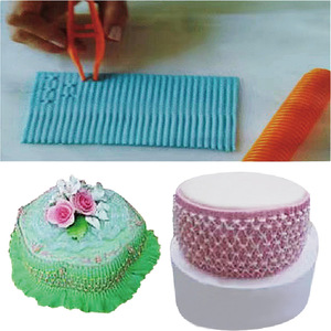 Nuovo prodotto Set di strumenti di cottura <span class=keywords><strong>fai</strong></span> <span class=keywords><strong>da</strong></span> <span class=keywords><strong>te</strong></span> in plastica con Clip a rullo rettangolare stampo <span class=keywords><strong>per</strong></span> merletto in rilievo bordo supporto fondente <span class=keywords><strong>per</strong></span> alimenti - Product Image 6