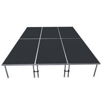 Plateforme de Scène en Aluminium 4ftx8ft, Sections Modulaires, Pieds Réglables 18mm en Bois 0.6-1m, Certifiée TUV pour Système de Treillis de Toit d'Événement